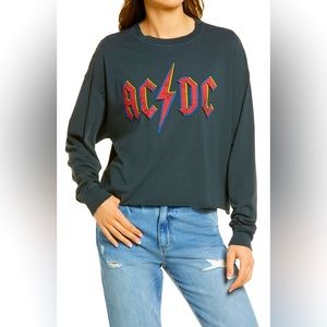DAYDREAMER relaxed fit AC/DC long sleeve top